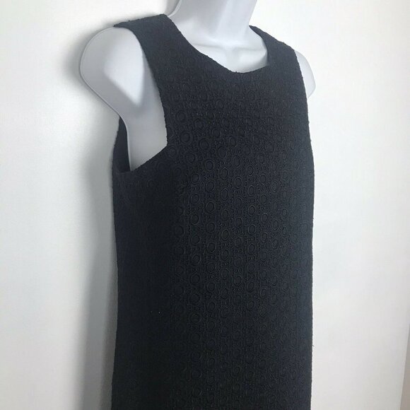 Theory Black Lace Sheath Dress 6 Womens Sleeveless - Picture 3 of 11
